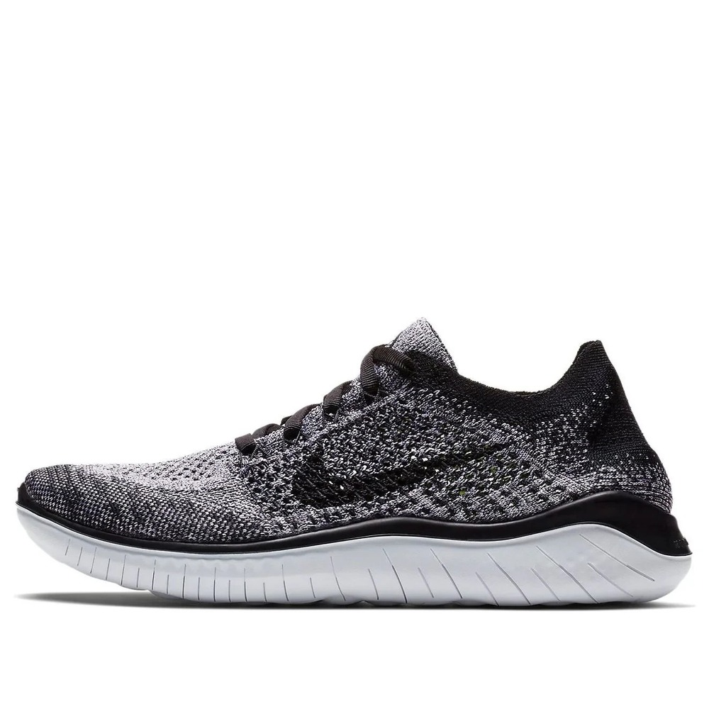 8W - [NEW] Women's Nike Free RN Flyknit 2018 Shoes 'Black' 942839-101